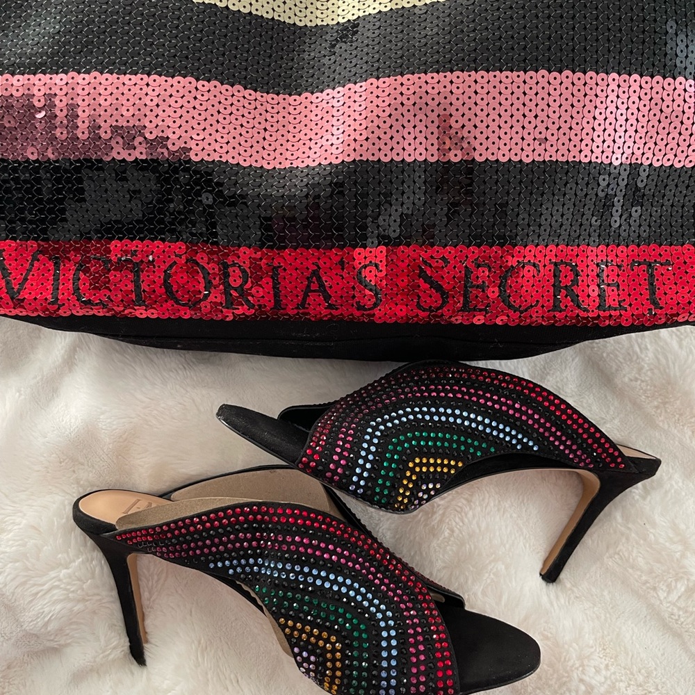 🌈🌈INC. Rainbow Crystal Sandals/Heels. 9.5M
